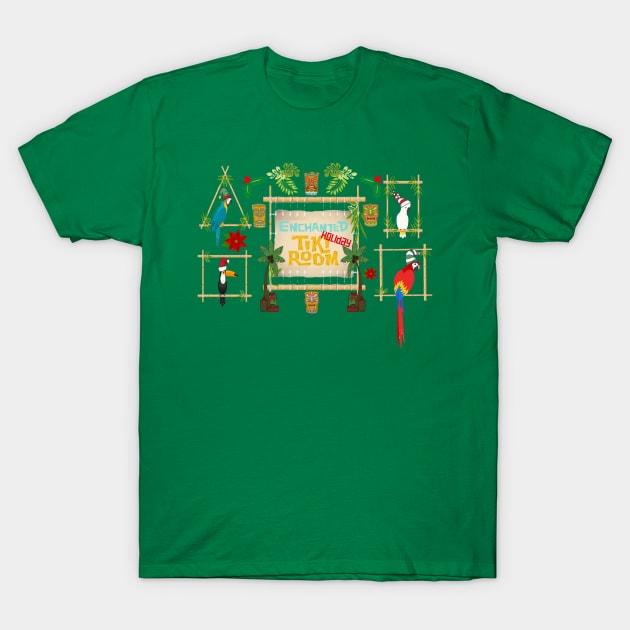 Enchanted Holiday Tiki T-Shirt by magicmirror